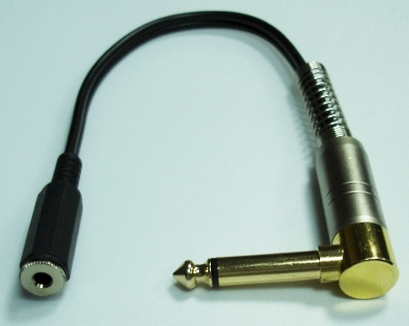 3.5mm Stereo Female to 6.3mm Mono Male Connector 