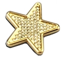 Stick On Letter Star Gold